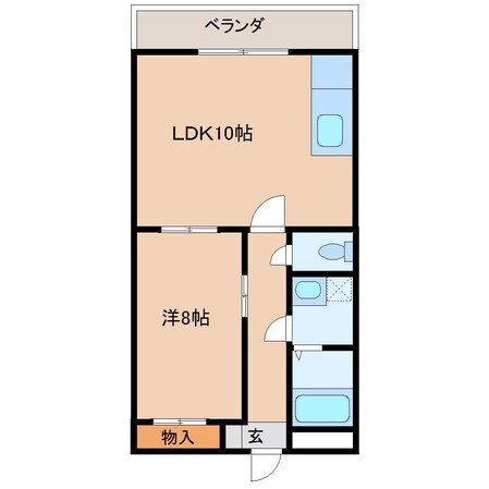 サンハイツ山田IIの物件間取画像